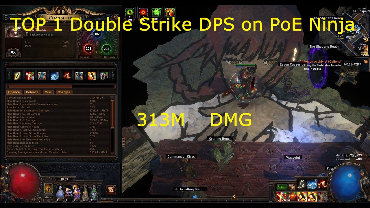 TOP 1 Double Strike DPS on PoE Ninja – Real Damage Showcase | PoE 1 Keepers