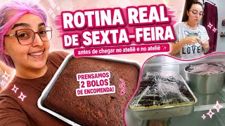 Rotina REAL de confeitaria: meu dia antes e dentro do ateliê ✨🎂