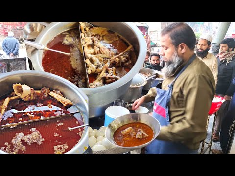 Beef Paye | Mutton Paye | Anda Kofta Chanay | Chacha Bhola Hotel Sargodha | Pakistani Street Food