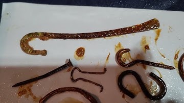 Rust dyed paper - beginning process 2