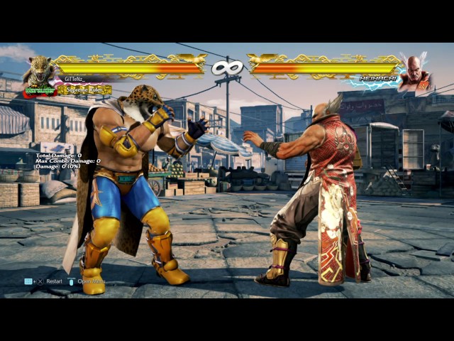 Combo infinito do King no tekken 7 #tekken #vídeogame #vídeos