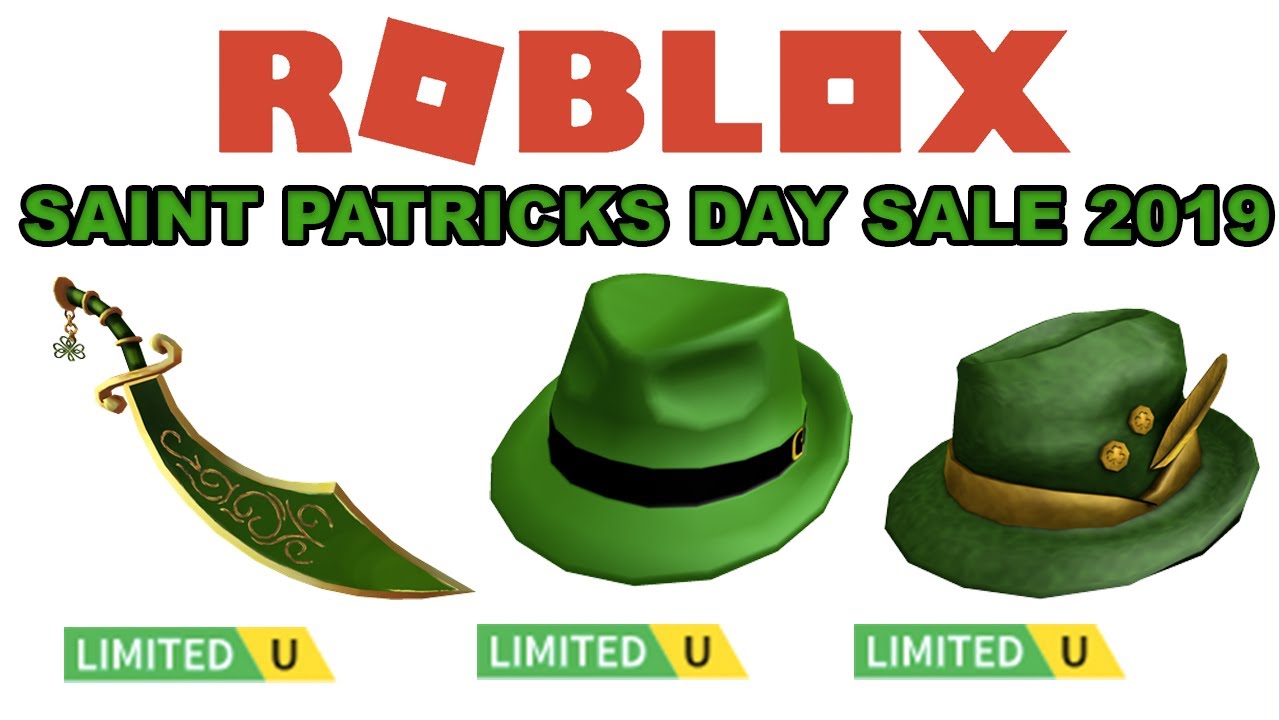 Roblox Saint Patricks Day Sale 2019 Youtube - stpatricks day hat roblox