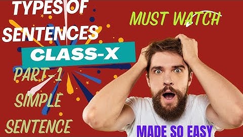 #Types of sentences #class-X#simple sentence#chapter-2#declarative sentence