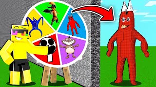 SPIN THE WHEEL Build Challenge in Minecraft GARTEN OF BANBAN