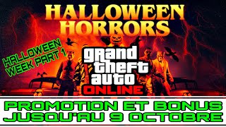 PROMO &amp; BONUS GTA ONLINE : EVENT HALLOWEEN VINEWOOD UNDEAD PART1 ET VENTE X2 JUSQU’AU 9 OCTOBRE 