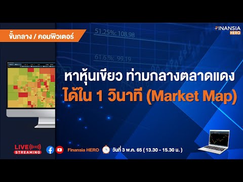 หาหุ้นเขียว ท่ามกลางตลาดแดง ได้ใน 1 วินาที (Market Map)