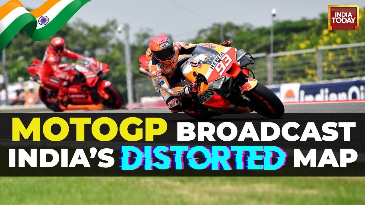 🏍️ MotoGP 2023 #IndianGP MotoGP Apologises After Live Telecast Shows Indias Distorted Map