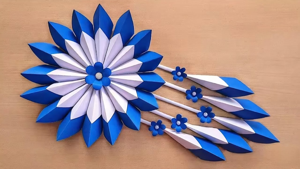 Easy Paper Wall Hanging | DIY Paper Wall Decor Idea | Quick way to decorate home using paper