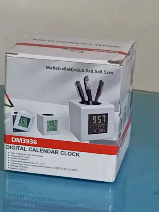 DIGITAL DESKTOP CALENDAR CLOCK - YouTube
