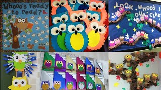 Preschool Owls decoration ideas/DIY Classroom Owls decoration ideas/Owl Bulletin board & Door design