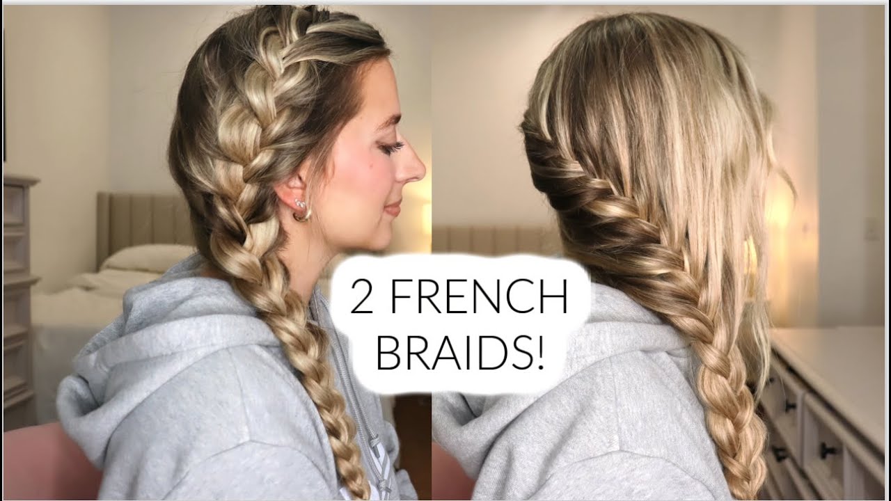 Messy Bun French Braid