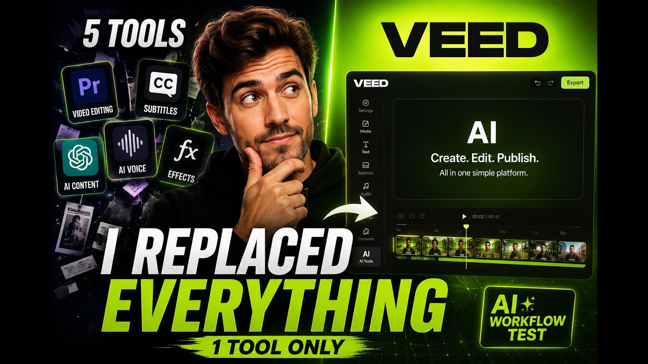 I Replaced 5 Video Tools With VEED AI (Full AI Video Workflow Test)