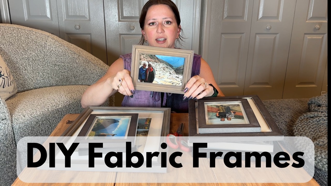 DIY Fabric-Wrapped Picture Frames! Budget-Friendly Trend Alert!