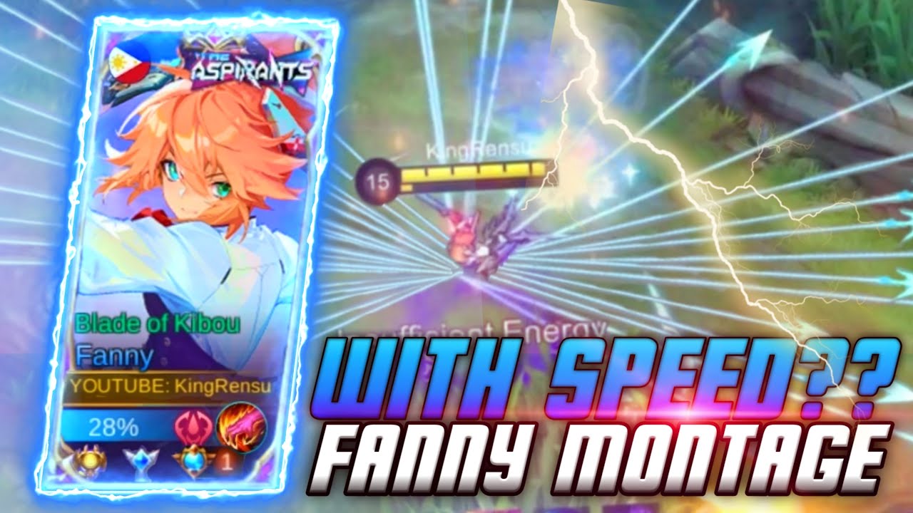 SATISFYING CABLES AND SUPER AGGRESSIVE FANNY MONTAGE! ⚡| FANNY MONTAGE BY KINGRENSU! 🔥| MLBB