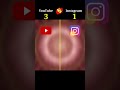 YouTube vs instagram 😱🥵#youtubeshortsviral #shorts