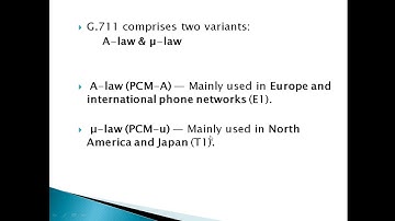 Voice Codec / G711 -G729- OPUS -iLBC