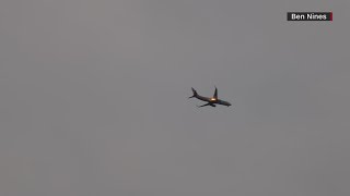 Plane rerouted back to Columbus after bird strike causes engine fire