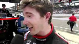 Rick Debruhl Interviews J.r. Hildebrand After 2011 Indy Crash.flv