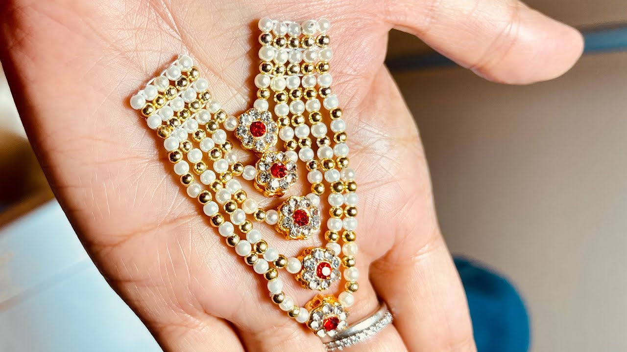 pearl necklace for Laddu Gopal/Thakorji shringar