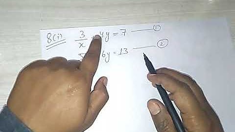 SIMULTANEOUS LINEAR EQUATIONS EXE 5.2 Q8i