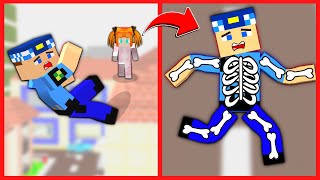 Kerem Komser Çatidan Düştü Tüm Kemi̇kleri̇ Kirildi - Minecraft