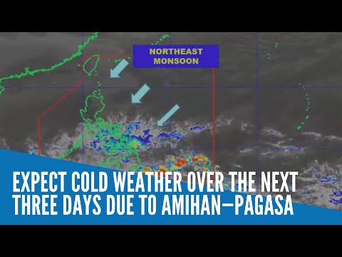 Expect cold weather over the next three days due to amihan—Pagasa