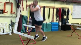 Crossover Step Hurdle Jump