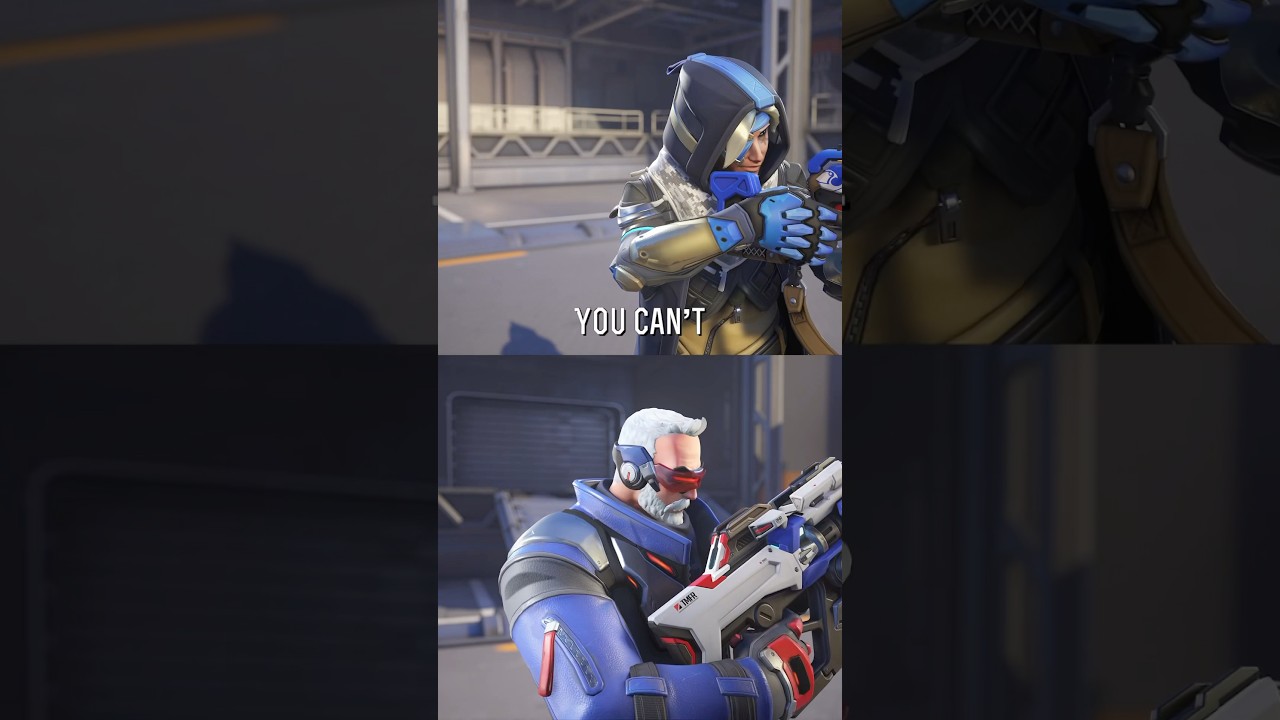 Ana and Soldier: 76 interaction - Overwatch 2
