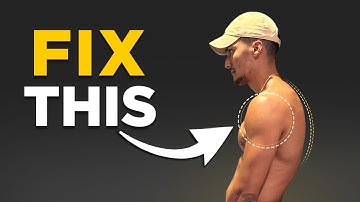 Fix Rounded Shoulders... PERMANENTLY!! (3 Easy Exercises!)