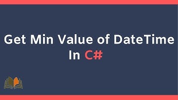 Get Min Value of DateTime in C# | #shorts #Vcreationstech