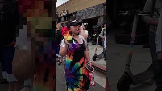 Walking the street at the LA Pride Parade 2024 #pride #pridemonth 🏳️‍🌈