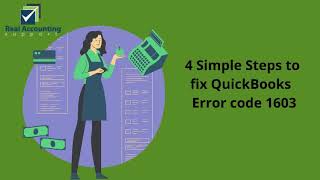 4 Steps To Fix Quickbooks Error 1603 | Windows or QuickBooks backend damaged/corrupted files issue