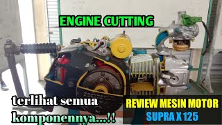 Full Komponen Mesin Motor Supra X 125 - Engine Cutting