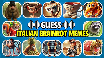Guess ITALIAN BRAINROT Animals Memes | Ballerina Cappcuccina, Ta Ta Sahur, Espressona Signora
