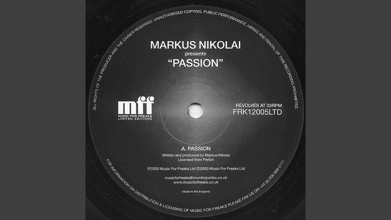 Markus Nikolai - Passion (Freaks Return of the Blue Meany Vocal