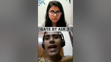GATE BT Topper On Why Gate Over Other Options #gatebt #iit #btech #mtech #biotechnologyexam