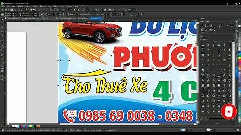 Thiết kế bảng hiệu cơ bản: du lịch Phương #coreldraw #thietkebanghieu