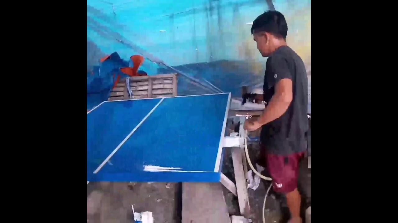 TABLE TENNIS(PINGPONG) PAINT PROCESS ️ YouTube