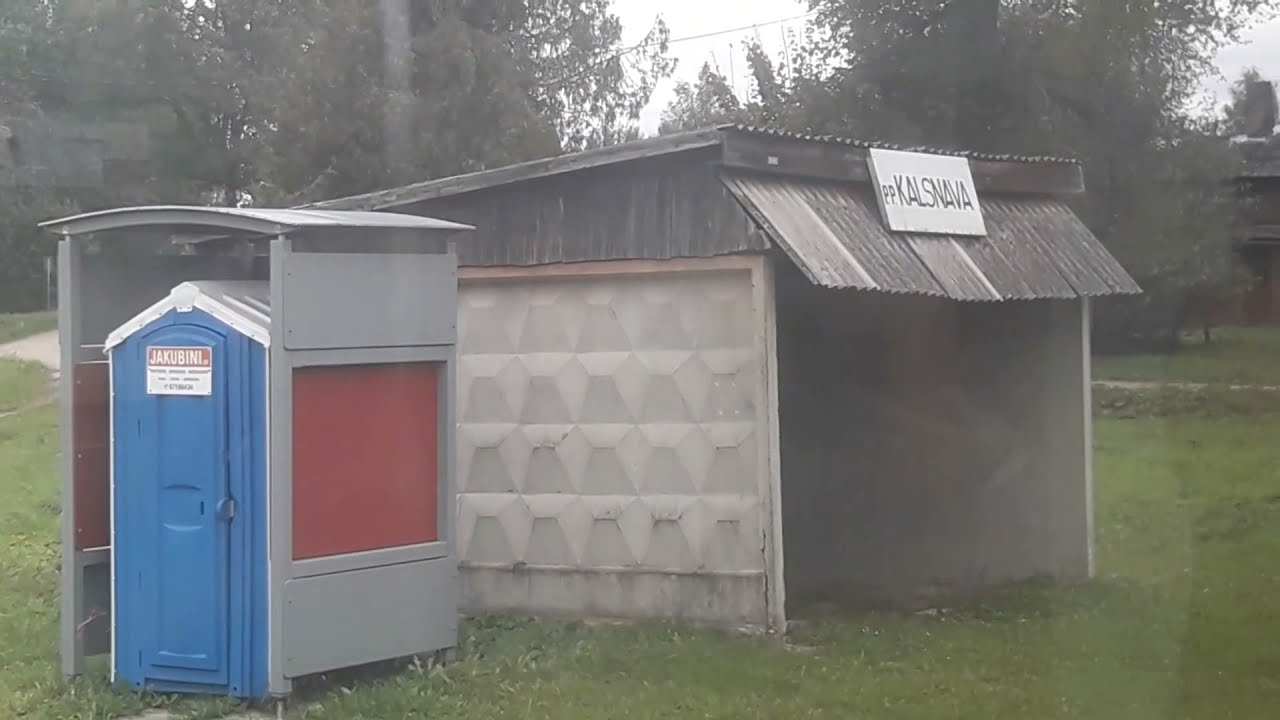 Плявиняс - Гулбене из окна поезда. Выживший ж/д участок в Латвии вдали от "большой цивилизации"