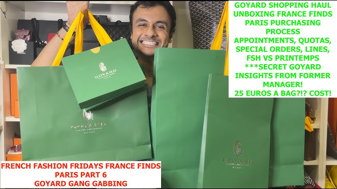 Goyard Shopping in Paris  Unboxing Goyard Artois and Card Holder