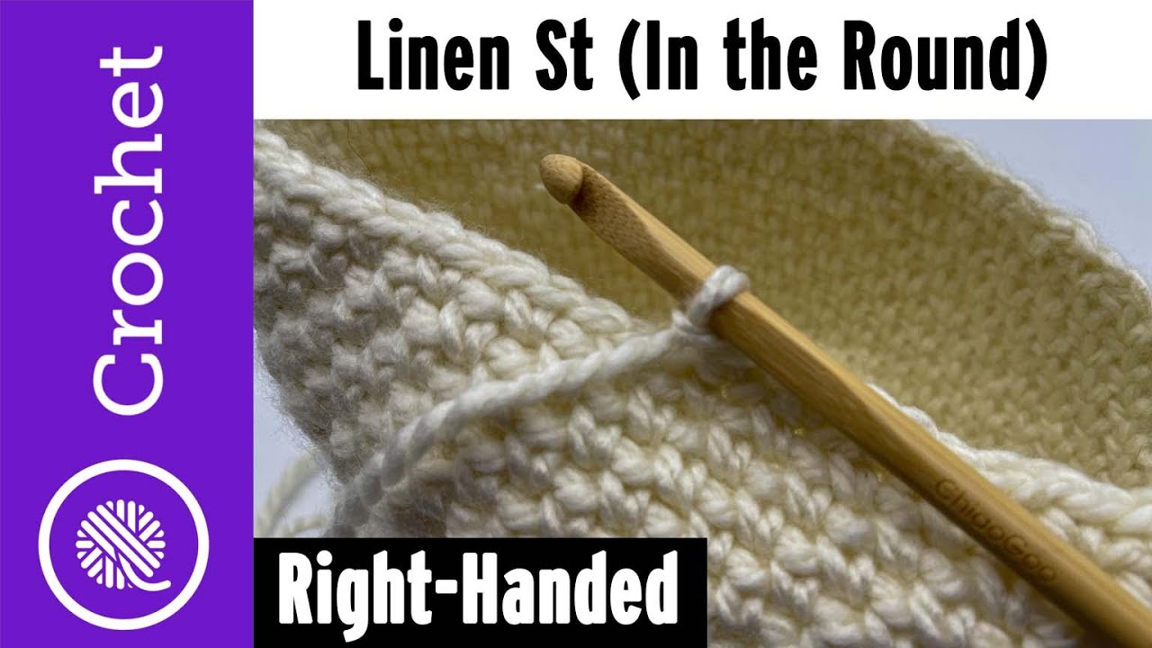 How to Crochet the Moss Stitch (Granite, Linen Stitch)