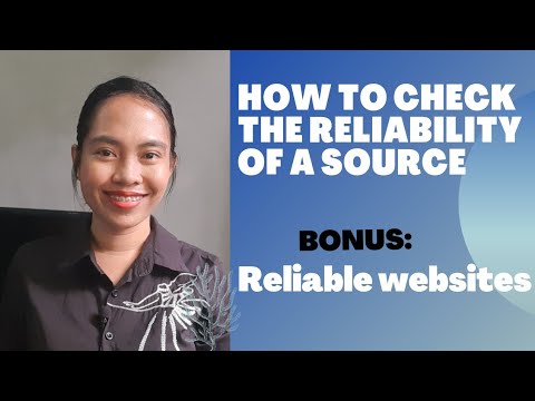 How to Know if a Source is Credible and Reliable | Online Sources