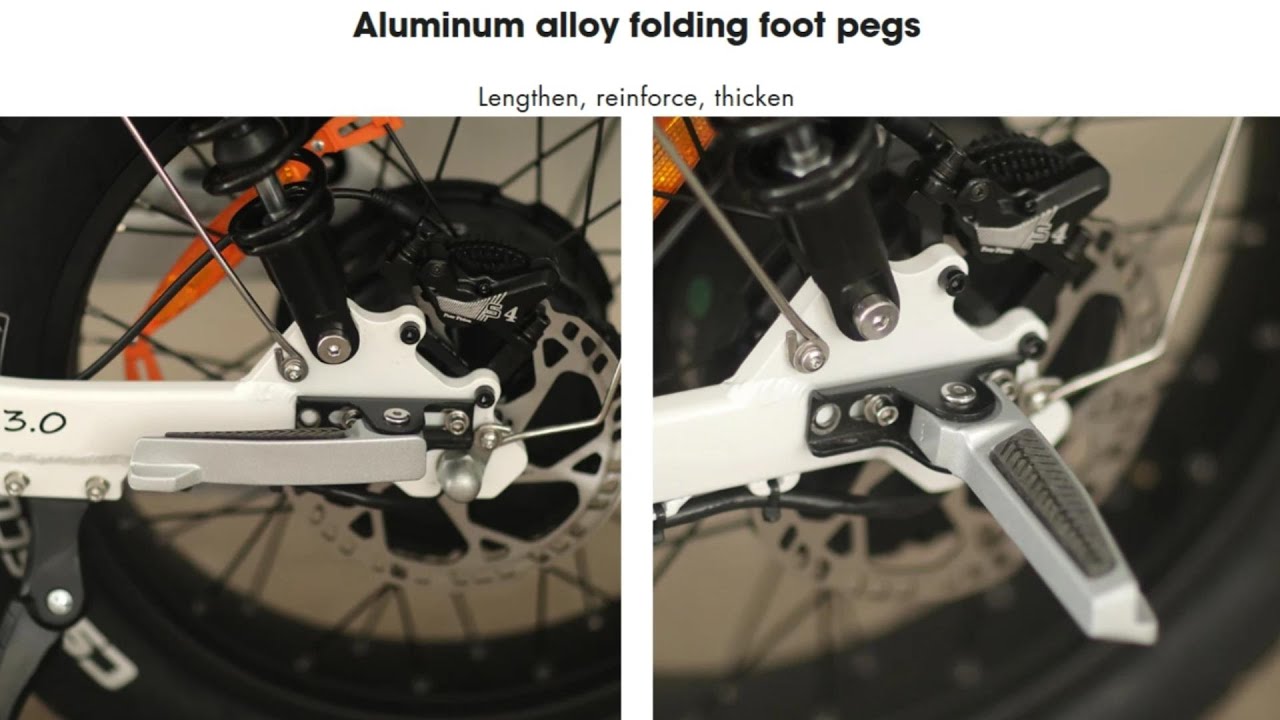 How to install the foldable foot pegs - YouTube