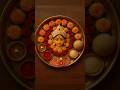 Durga Puja Special!Thali Decoration ideas#shorts#shortvideo#youtubeshorts#@YourCreativesHome#new