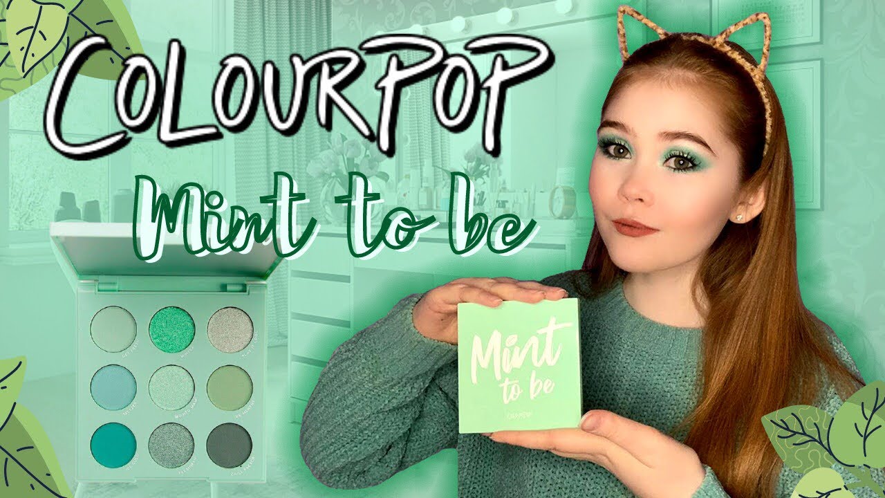 ОБЗОР ПАЛЕТКИ ОТ COLOURPOP MINT TO BE | ПРЕКРАСНАЯ МЯТНАЯ ПАЛЕТКА | СВОТЧИ И МАКИЯЖ