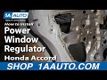 How to Replace Window Regulator 1994-97 Honda Accord