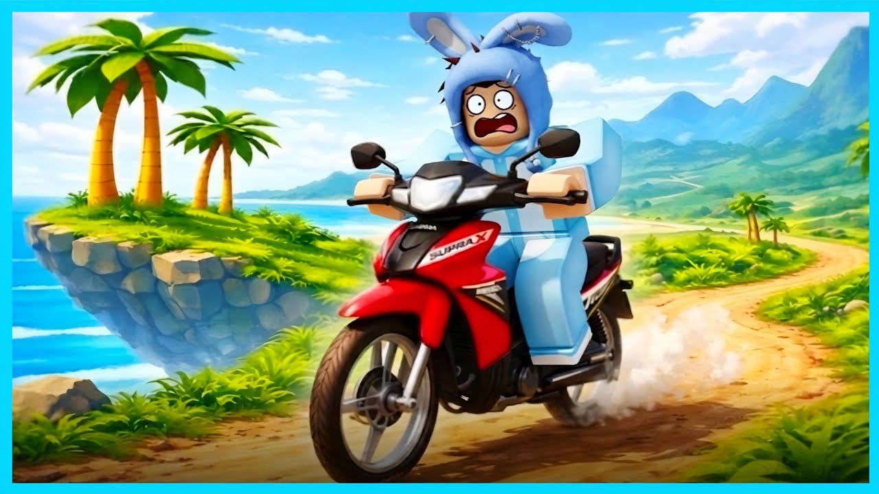 MIPAN & ZUZUZU Naik Motor Supra Bapak Untuk Naik Gunung! ROBLOX