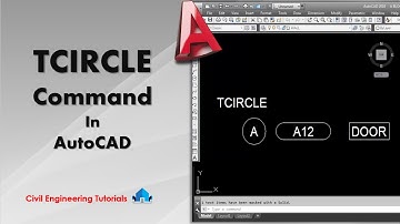 AutoCAD #52 - How to create Circle Slots & Rectangles by using TCIRCLE command in AutoCAD |  Command
