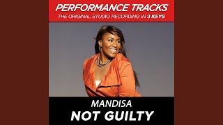 Not Guilty (Low Key Performance Track Without Background Vocals)