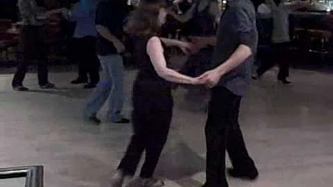 Suzanne & Michael dancing Hustle at the Hacienda H...
